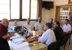 مدير تعليم الوسطى يستقبل وفداً من كلية العلوم والتكنولوجيا بخانيونس