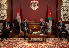 اجتماع ملك الأردن مع الرئيس المصري في عمان