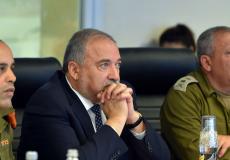 ليبرمان خلال جلسة تقييم الوضع في غزة