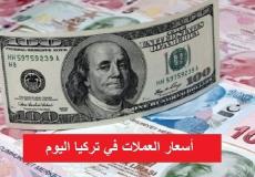 اسعار العملات في تركيا اليوم