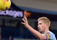 لاعب وسط مانشستر سيتي البلجيكي كيفين دي بروين 