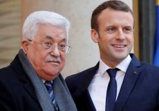 الرئيسان الفرنسي والفلسطيني