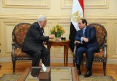 لقاء بين الرئيس الفلسطيني محمود عباس ونظيره المصري عبد الفتاح السيسي