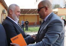 الوفد الأمني المصري يلتقي رئيس المكتب السياسي لحماس في غزة