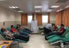 جهاز المخابرات في غزة يشارك بحملة للتبرع بالدم دعما لمسيرات العودة