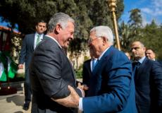 الرئيس محمود عباس والعاهل الاردني عبد الله الثاني