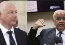 صائب عريقات وجيسون غرينبلات -توضيحية-