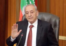  رئيس البرلمان اللبناني نبيه بري