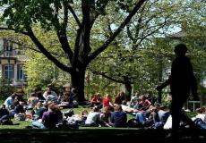 طلاب في جامعة ألبرت لودفيغس في فرايبورغ، ألمانيا