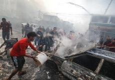 حريق النصيرات