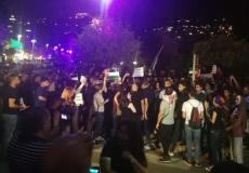  المئات في مدينة حيفا  يشاركون في تظاهرة داعمة لغزة