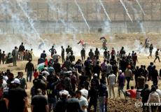 65 إصابة بمسيرات ذكرى النكبة على حدود غزة اليوم