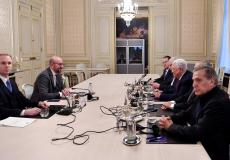 الرئيس عباس يعقد لقاءات مع الاوروبيين في بروكسل