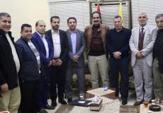 وفد الأولمبية يلتقي القيادي بحركة فتح احمد حلس "أبو ماهر"