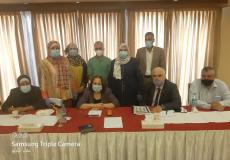 الوفد الوزاري خلال تواجده في قطاع غزة