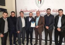 المجدلاوي خلال استقباله  وفدا من نادي "تشامبيونز"