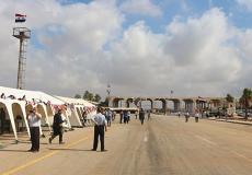 معبر نصيب على الحدود بين سوريا والأردن