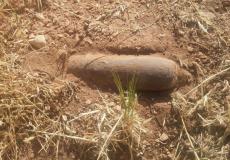 القذيفة الصاروخية التي عُثر عليه في النقب