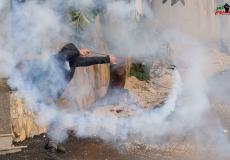 مواجهات مع الاحتلال خلال مسيرة كفر قدوم