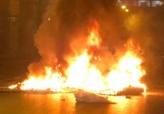 من الاحتجاجات بيافا، الليلة الماضية