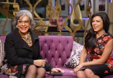 المنتجة ناهد فريد شوقي مع ابنتها ناهد السباعي