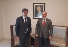 عبد الهادي يبحث مع نائب وزير الخارجية السوري آخر تطورات الأوضاع في فلسطين والمنطقة