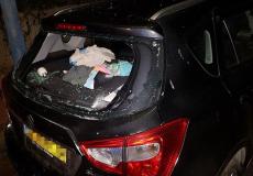 تضرر سيارة جراء سقوط صاروخ في سديروت