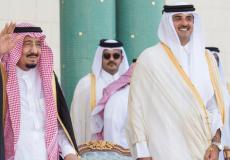 المك سلمان وأمير قطر 