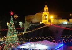 إضاءة شجرة الميلاد في بيرزيت 