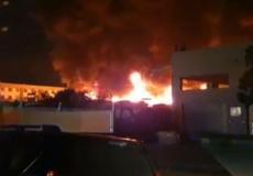 جانب من الحريق