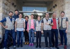 الوفد الطبي الفرنسي برئاسة البروفيسور د. كوين قاسميار