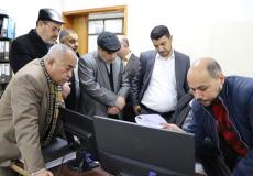 رئيس بلدية جباليا النزلة الجديد مازن النجار يعقد سلسلة اجتماعات