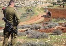 تجريف طريق عسكري