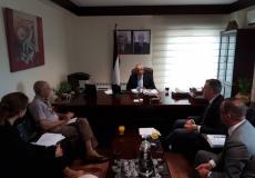 بحث تعزيز التعاون بين ديوان الفتوى والتشريع والبعثة الأوروبية لمساندة الشرطة الفلسطينية