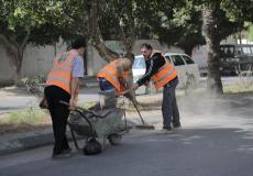 تنظيف شوارع غزة