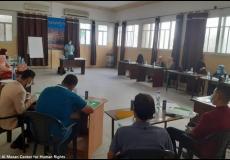 مركز الميزان لحقوق الإنسان ينظم دورة تدريبية للمحامين والخريجين 