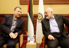 وفد من قيادة حماس بالخارج برئاسة العاروري يصل غزة