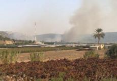 حريق كبير في قرية الفريديس بالداخل الفلسطيني