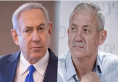 بيني غانتس وبنيامين نتنياهو -ارشيف-