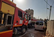 حريق يلتهم مواشي شمال جنين