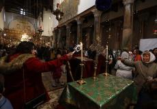 الكنائس في رام الله تحتفل بأحد الشعانين