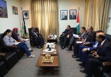 صيدم يبحث مع السفير الفلسطيني بالجزائر موضوعات تخص الطلبة والمنح الدراسية