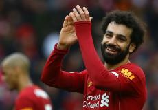  نجم نادي ليفربول اللاعب المصري محمد صلاح