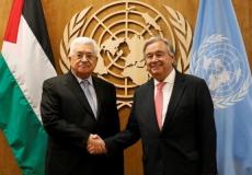الرئيس محمود عباس وغوتيريش - توضيحية