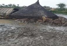 جانب من آثار انهيار السد في السودان