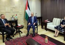 الحمد الله يبحث مع ميلادينوف التصعيد الإسرائيلي في غزة والضفة