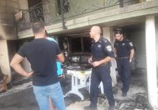 حرق بيت  في عرابة 