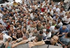 أزمة البطالة بغزة- توضيحية-