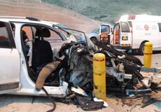 إصابة 5 أشخاص في حادث سير على طريق القدس أريحا