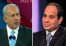 رئيس الحكومة الإسرائيلية بنيامين نتنياهو والرئيس المصري عبد الفتاح السيسي